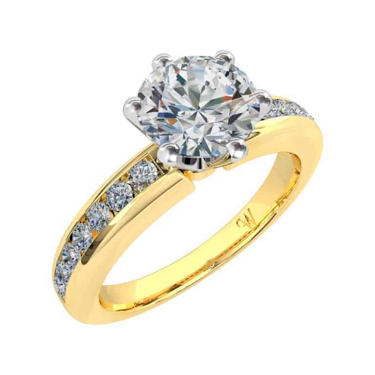 Round Brilliant Cut Diamond Solitaire Engagement Ring